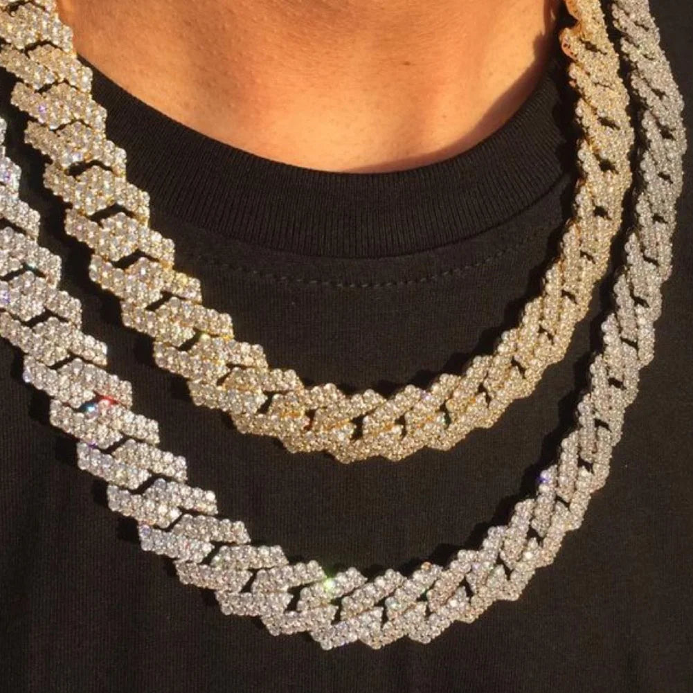 Cadena Cubana de 14mm Diamond