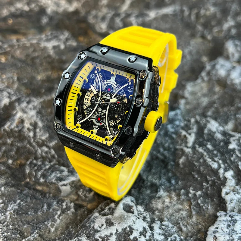 Men's Watch Light Luxury Brand Wine Barrel
