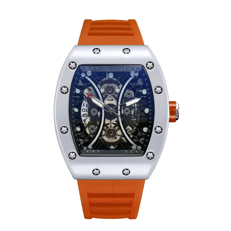 Men's Watch Light Luxury Brand Wine Barrel