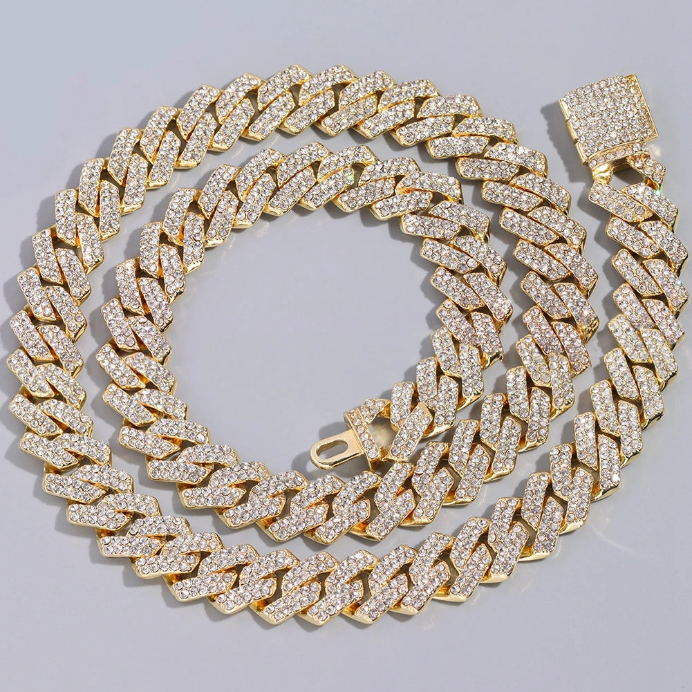 Cadena Cubana de 14mm Diamond