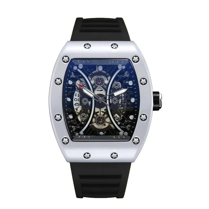 Men's Watch Light Luxury Brand Wine Barrel