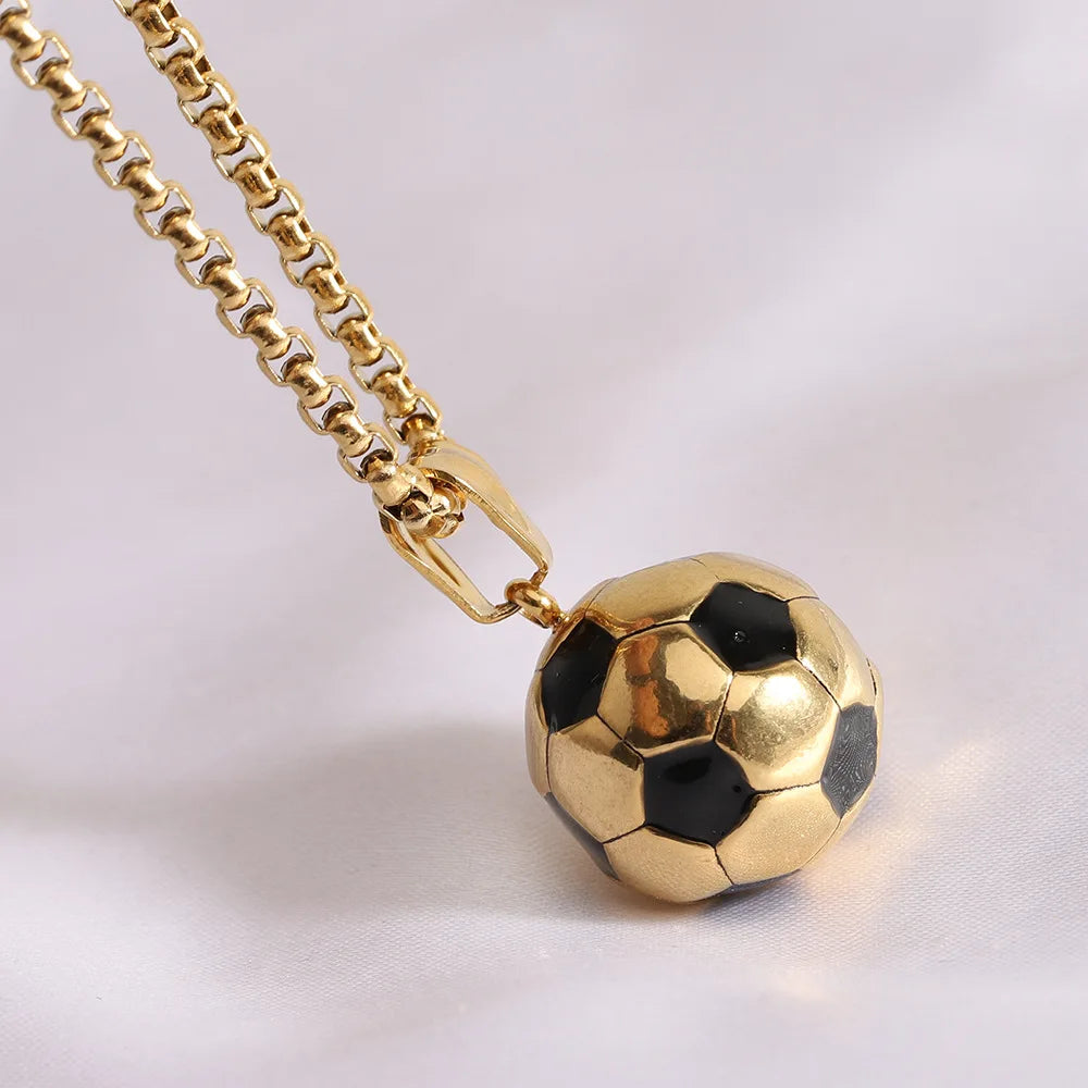 Golden ball pendant