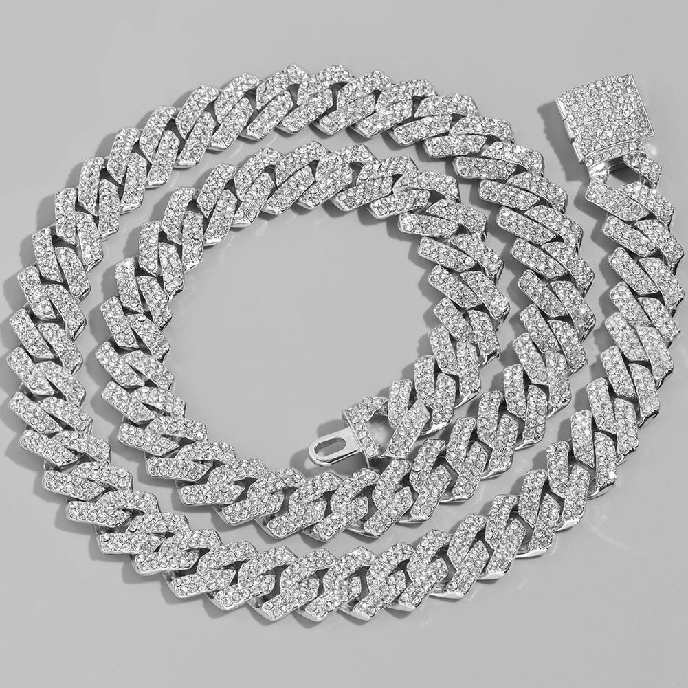 Cadena Cubana de 14mm Diamond