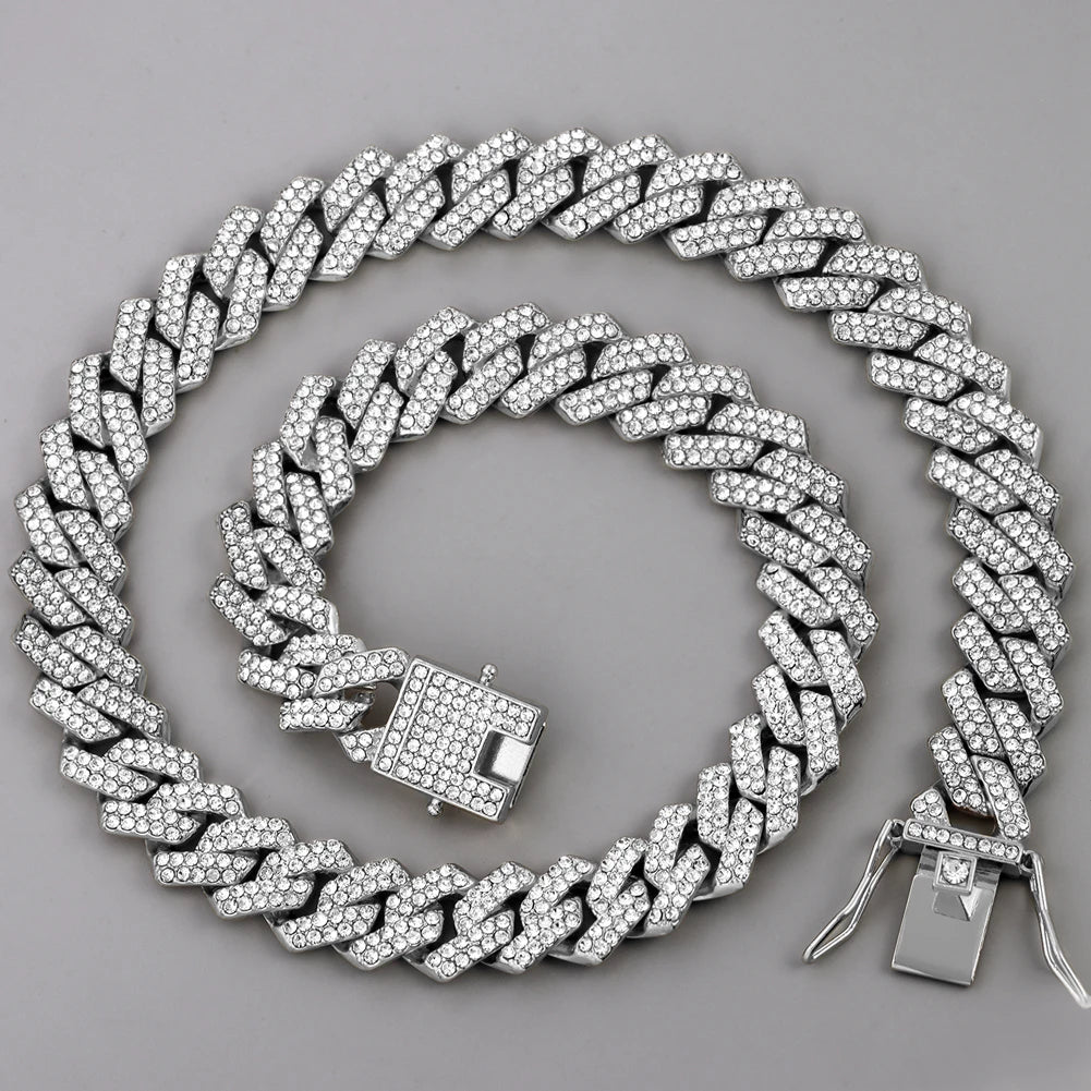 Cadena Cubana de 14mm Diamond