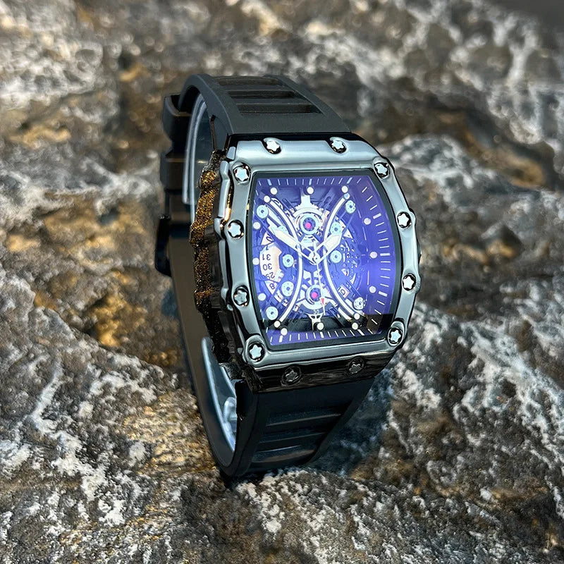 Men's Watch Light Luxury Brand Wine Barrel